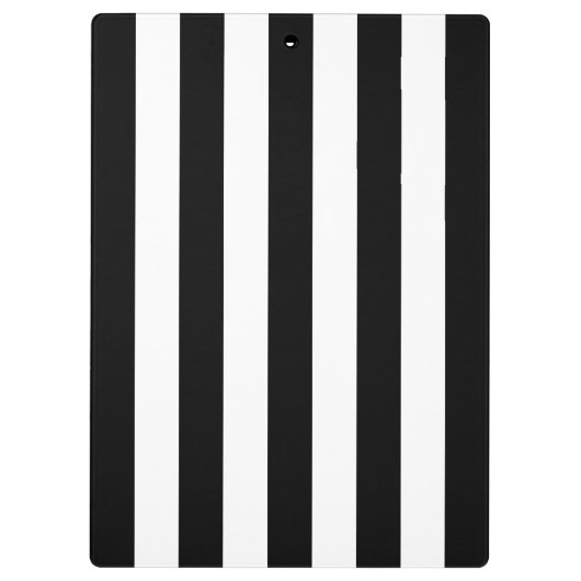Zwart-witte strepen, Gestreept, Lijnen, Jouw naam Klembord (Achterkant)