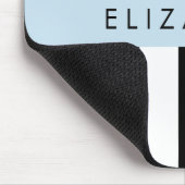 Zwart-witte strepen, Gestreept, Lijnen, Jouw naam Muismat (Hoek)