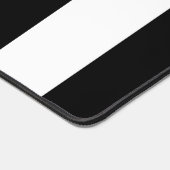 Zwart-witte strepen, gestreept patroon, lijnen bureaumat (Hoek)