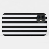 Zwart-witte strepen, gestreept patroon, lijnen Case-Mate iPhone case (Achterkant (horizontaal))