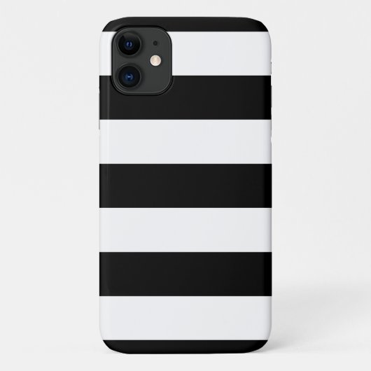 Zwart-witte strepen, gestreept patroon, lijnen Case-Mate iPhone case (Achterkant)