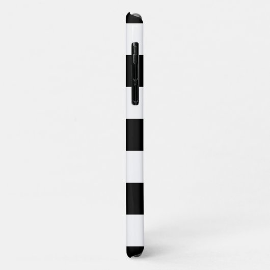 Zwart-witte strepen, gestreept patroon, lijnen Case-Mate iPhone case (Achterkant/links)