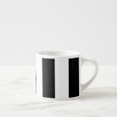 Zwart-witte strepen, gestreept patroon, lijnen espresso kop (Rechts)