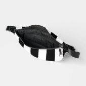 Zwart-witte strepen, gestreept patroon, lijnen heuptasje (Open)