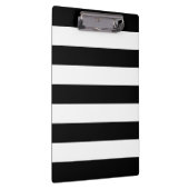 Zwart-witte strepen, gestreept patroon, lijnen klembord (Rechts)