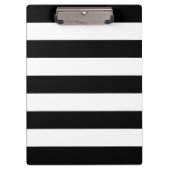 Zwart-witte strepen, gestreept patroon, lijnen klembord (Voorkant)