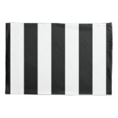 Zwart-witte strepen, gestreept patroon, lijnen kussensloop (Achterkant)
