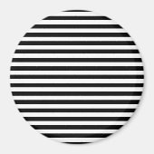 Zwart-witte strepen, gestreept patroon, lijnen magneet (Voorkant)