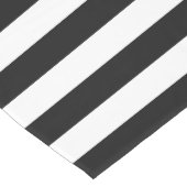 Zwart-witte strepen, gestreept patroon, lijnen medium tafelloper (Hoek)