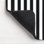 Zwart-witte strepen, gestreept patroon, lijnen muismat (Hoek)