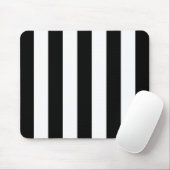 Zwart-witte strepen, gestreept patroon, lijnen muismat (Met muis)
