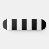 Zwart-witte strepen, gestreept patroon, lijnen persoonlijk skateboard (Horizontaal)