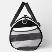 Zwart-witte strepen, gestreept patroon, lijnen plunjezak (Rechts)