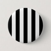 Zwart-witte strepen, gestreept patroon, lijnen ronde button 5,7 cm (Voorkant)