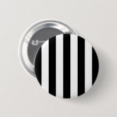 Zwart-witte strepen, gestreept patroon, lijnen ronde button 5,7 cm (Voorkant /achterkant)