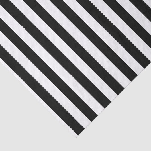 Zwart-witte strepen, gestreept patroon, lijnen tissuepapier (Detail)