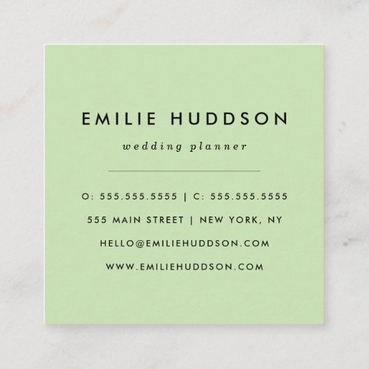 Zwart-witte strepen, gestreept patroon, lijnen vierkante visitekaartje (Achterkant)