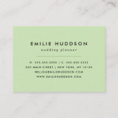 Zwart-witte strepen, gestreept patroon, lijnen visitekaartje (Achterkant)