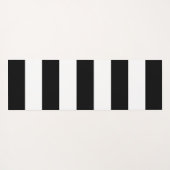 Zwart-witte strepen, gestreept patroon, lijnen yogamat (Achterkant (horizontaal))