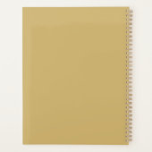 Zwart Witte Strepen Goud Druppels Appel Planner (Achterkant)