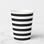 Zwart-witte strepen groen bruid vrijgezellenfeest papieren bekers (Achterkant)