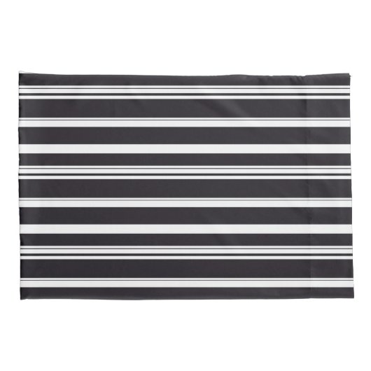 Zwart witte strepen kussensloop (Achterkant-Rechts)