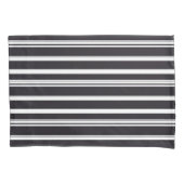 Zwart witte strepen kussensloop (Voorkant-Links)