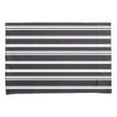 Zwart witte strepen kussensloop (Voorkant-Rechts)