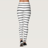 Zwart witte strepen leggings (Achterkant)