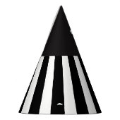 Zwart-witte strepen Monogram Referee Party Pet Feesthoedjes (Links)