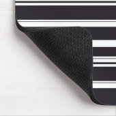 Zwart witte strepen muismat (Hoek)