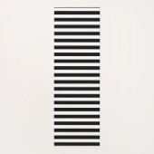 Zwart-witte strepen Ontwerp Yoga Mat (Achterkant)