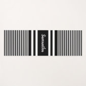 Zwart-witte strepen Ontwerp Yoga Mat (Voorkant (horizontaal))