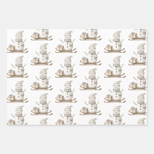 Zwart Witte Strepen Ornament Bow Christmas Inpakpapier Vel (Voorkant 3)