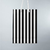 Zwart Witte strepen Patroon Medium Cadeauzakje