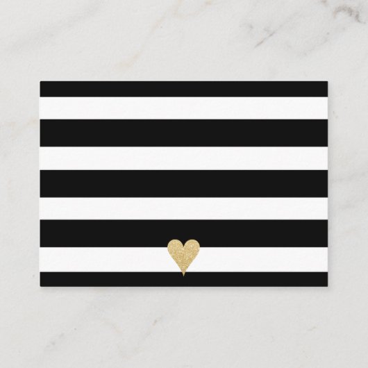 Zwart Witte Strepen Raad Hoeveel Kusjes Kaarten (Achterkant)