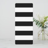 Zwart-witte strepen stijlvol (Staand voorkant)
