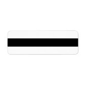 Zwart-witte strepen stijlvol etiket (Voorkant)