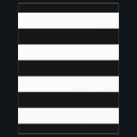 Zwart-witte strepen stijlvol flyer<br><div class="desc">Vette zwarte en witte strepen decor in horizontale of verticale mode zijn een moderne klassieke grafische ontwerpstijl die altijd een groot aangepast cadeautje voor jezelf of voor iemand speciaal op je lijst maakt, die zeker bij feestelijke gelegenheden een indruk kan maken. Stuur ons een e-mailbericht met de e-maillink "Vraag deze...</div>