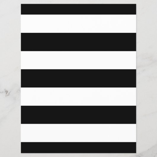 Zwart-witte strepen stijlvol flyer (Voorkant)