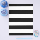 Zwart-witte strepen stijlvol flyer (Enkel)