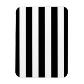 Zwart-witte strepen stijlvol magneet (Verticaal)