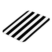 Zwart-witte strepen stijlvol magneet (Linkerzijde)