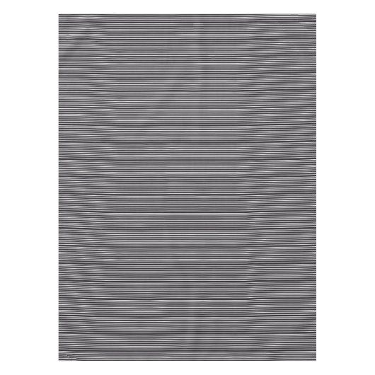 Zwart witte strepen tafelkleed (Voorkant)