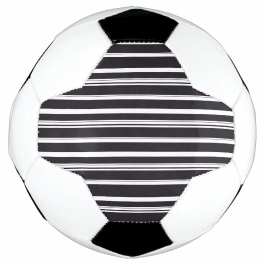 Zwart witte strepen voetbal (Voorkant)