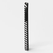 Zwart-witte strepen - zwart Case-Mate iPhone case (Achterkant/links)
