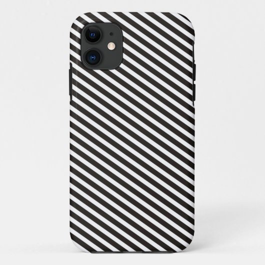 Zwart-witte strepen - zwart Case-Mate iPhone case (Achterkant)