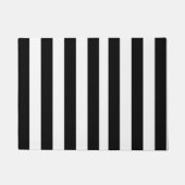 Zwart-witte strepes deurmat (Voorkant)