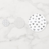 Zwart & Witte Strik | Elegante Trouwdag | Monochro Confetti (Achterkanten)