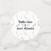 Zwart & Witte Strik | Elegante Trouwdag | Monochro Confetti (Kleine voorkant)